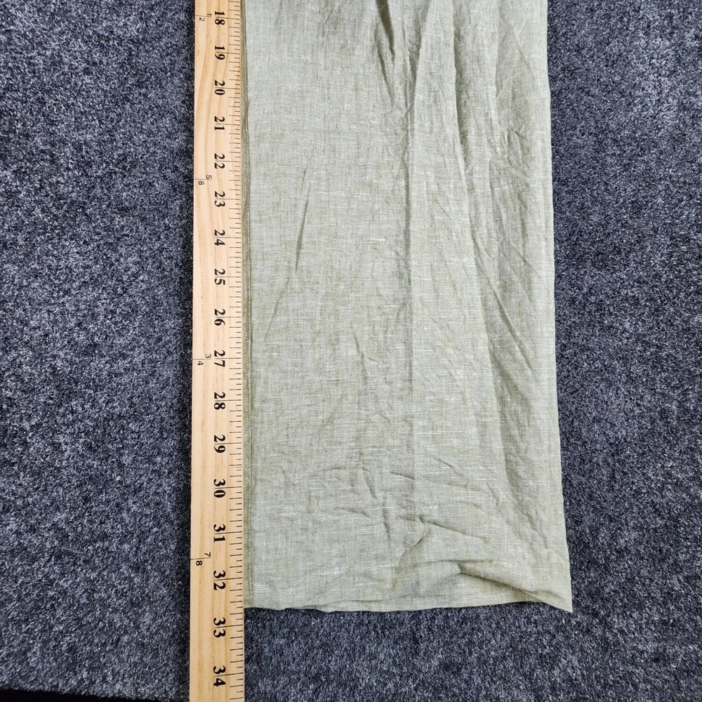 Joseph Abboud Mens Linen Blend Flat Front Dress Pants Sage Green 38x34 K216899